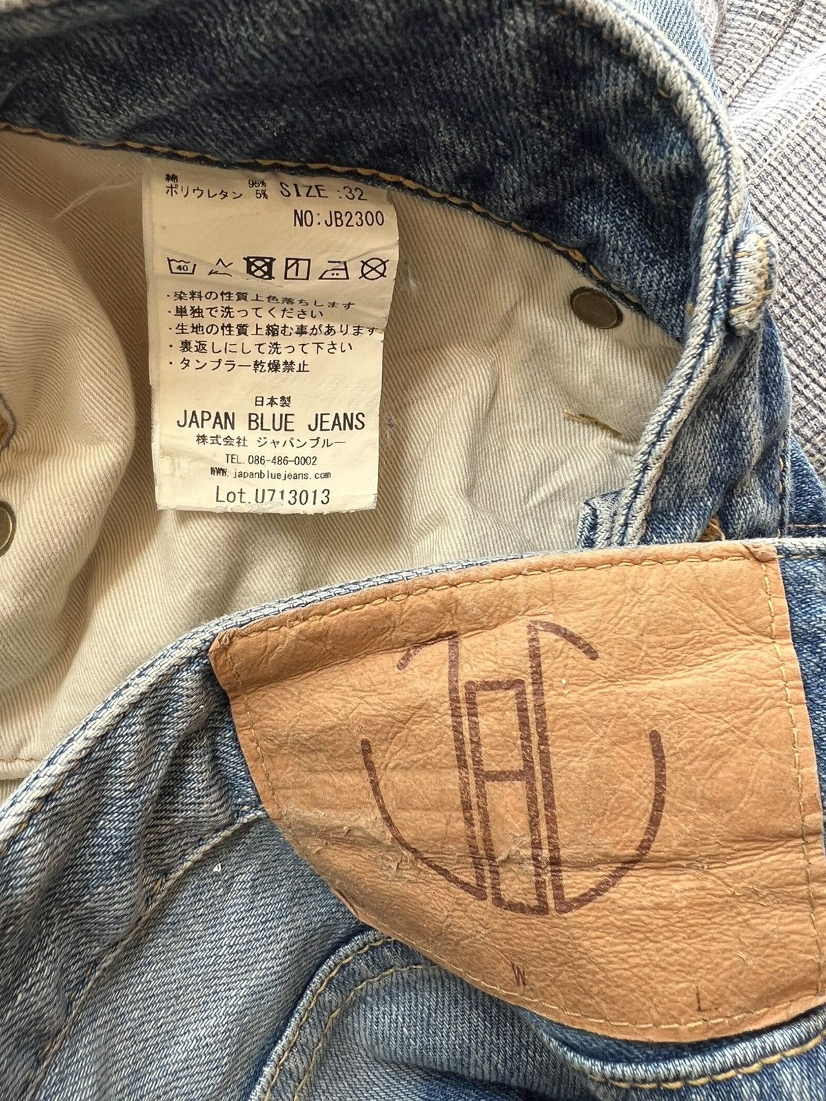 Japan Blue Jeans Dirty Mud Japan Blue Distressed Denim Stretch Sun Set Jeans Size US 32 / EU 48 - 24 Thumbnail