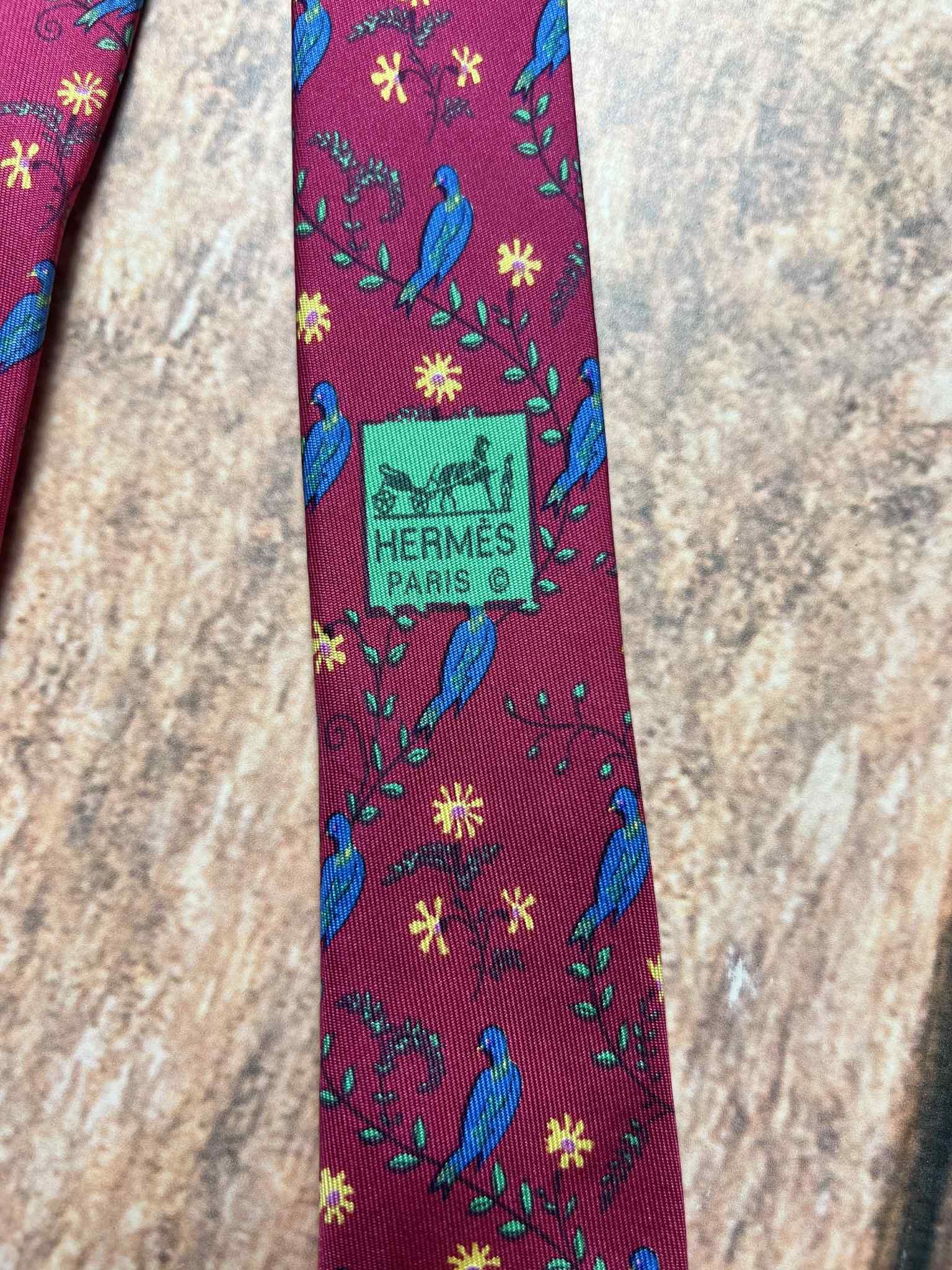 Hermes Hermes of Paris Silk Tie 7185 UA vintage Size ONE SIZE - 11 Thumbnail
