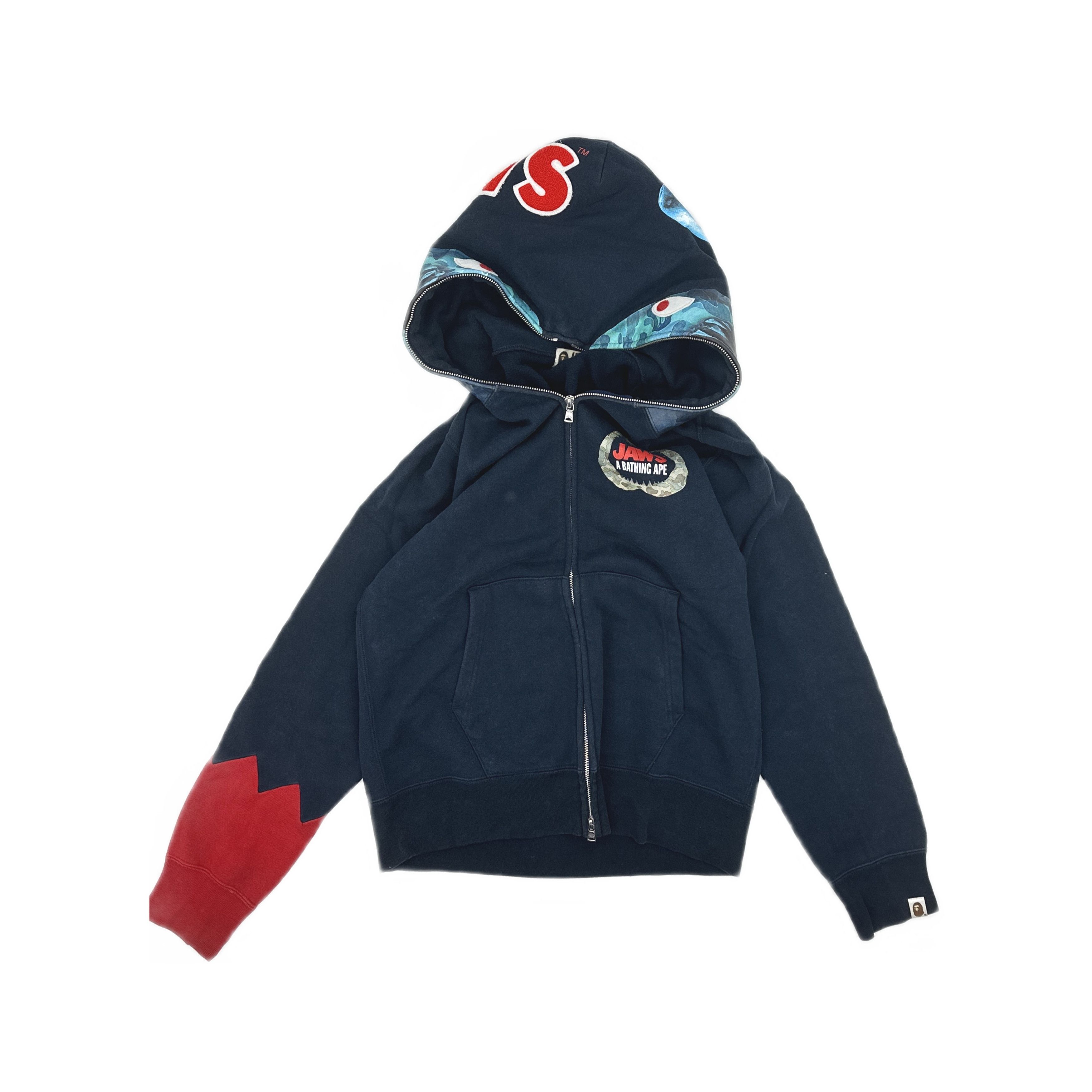 Bape × Pusha T BAPE × PUSHA-T Shark full zip hoodie a bathing ape