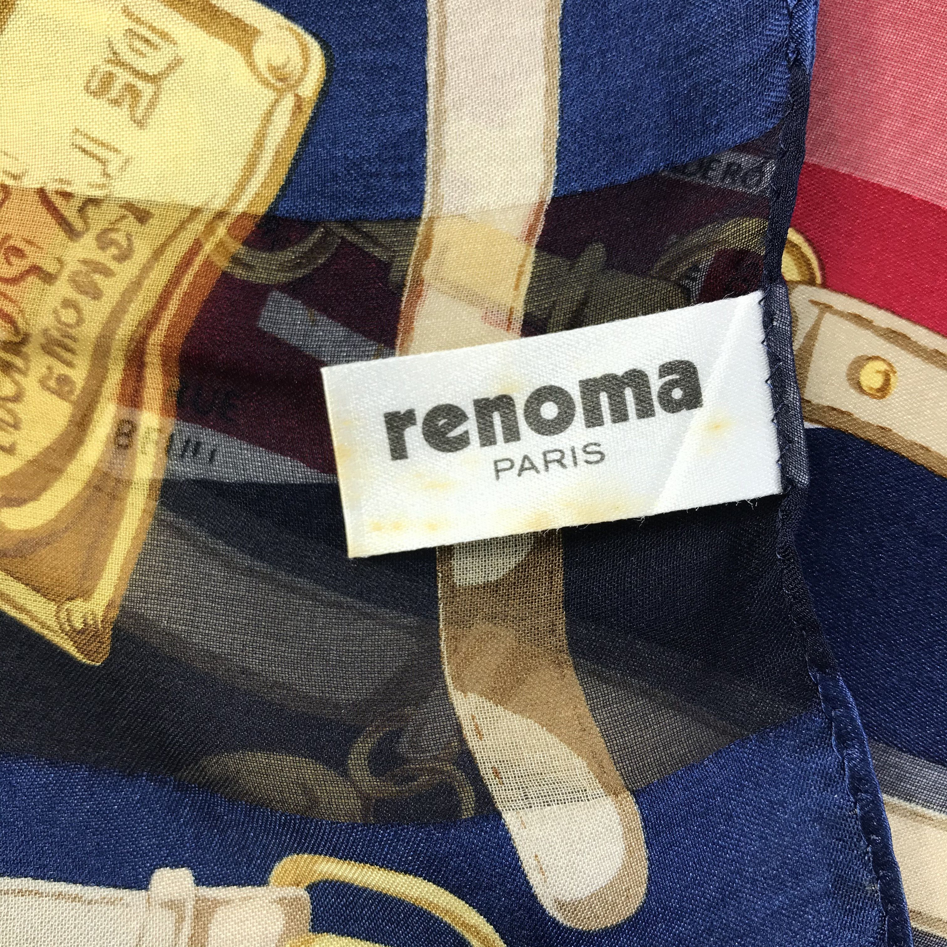 Renoma × Vintage Vintage Renoma Silk Scarf Size ONE SIZE - 6 Thumbnail