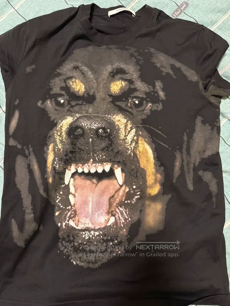 Givenchy Givenchy Classic Rottweiler Dog Head Cotton Crewneck Slim Size US L / EU 52-54 / 3 - 1 Thumbnail