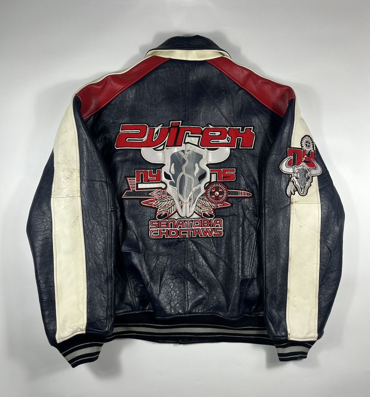 Avirex Avirex Leather Varsity Vintage Jacket Size US XXL / EU 58 / 5 - 1 Thumbnail