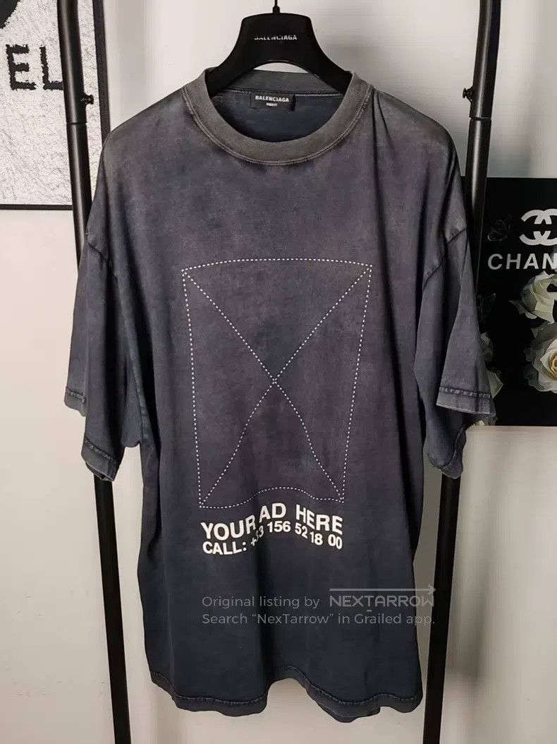 Balenciaga Balenciaga Distressed short-sleeved shirt Size US S / EU 44-46 / 1 - 1 Thumbnail