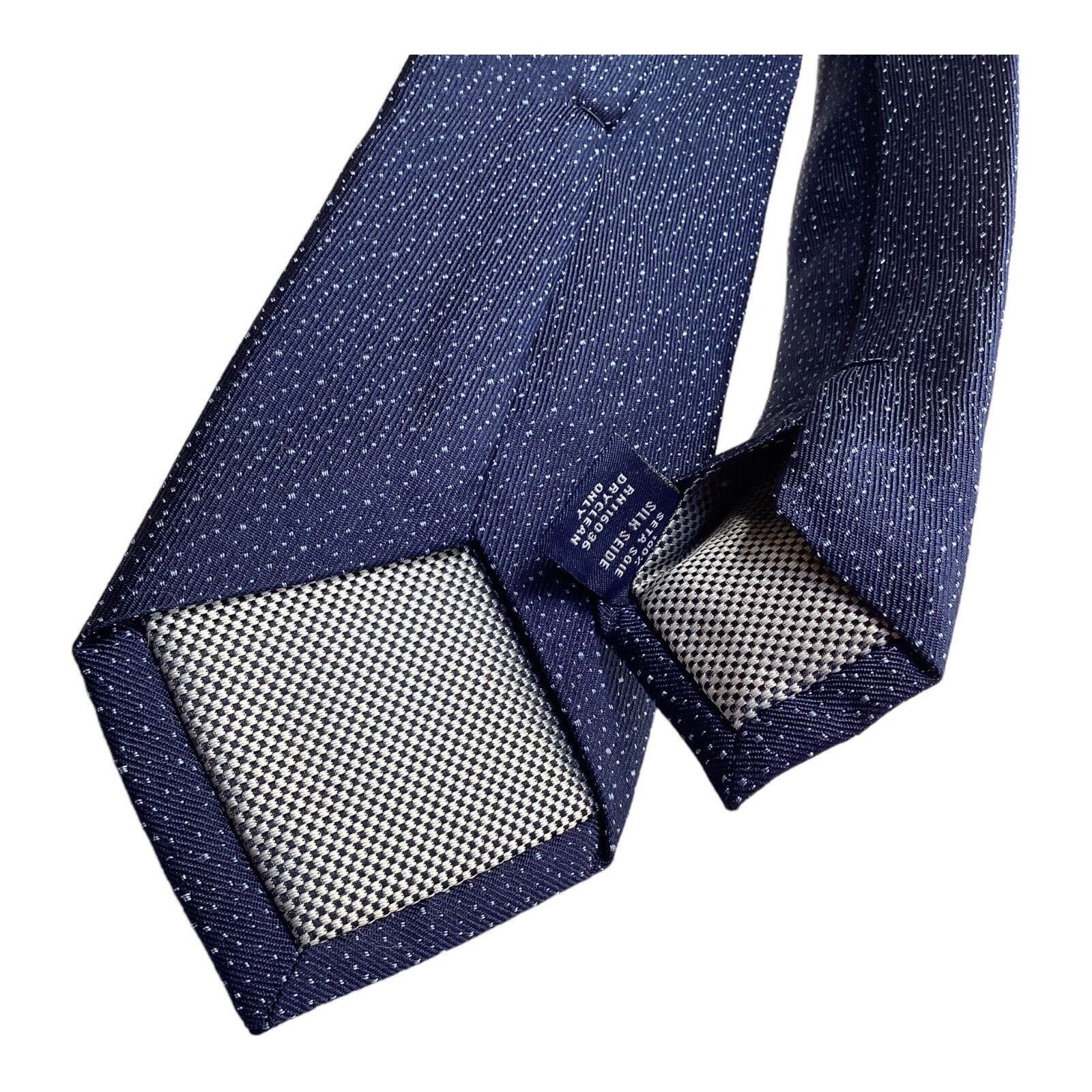 Charles Tyrwhitt CHARLES TYRWHITT Blue Geometric Luxury Silk Tie W: 2.75" EX Size ONE SIZE - 4 Thumbnail