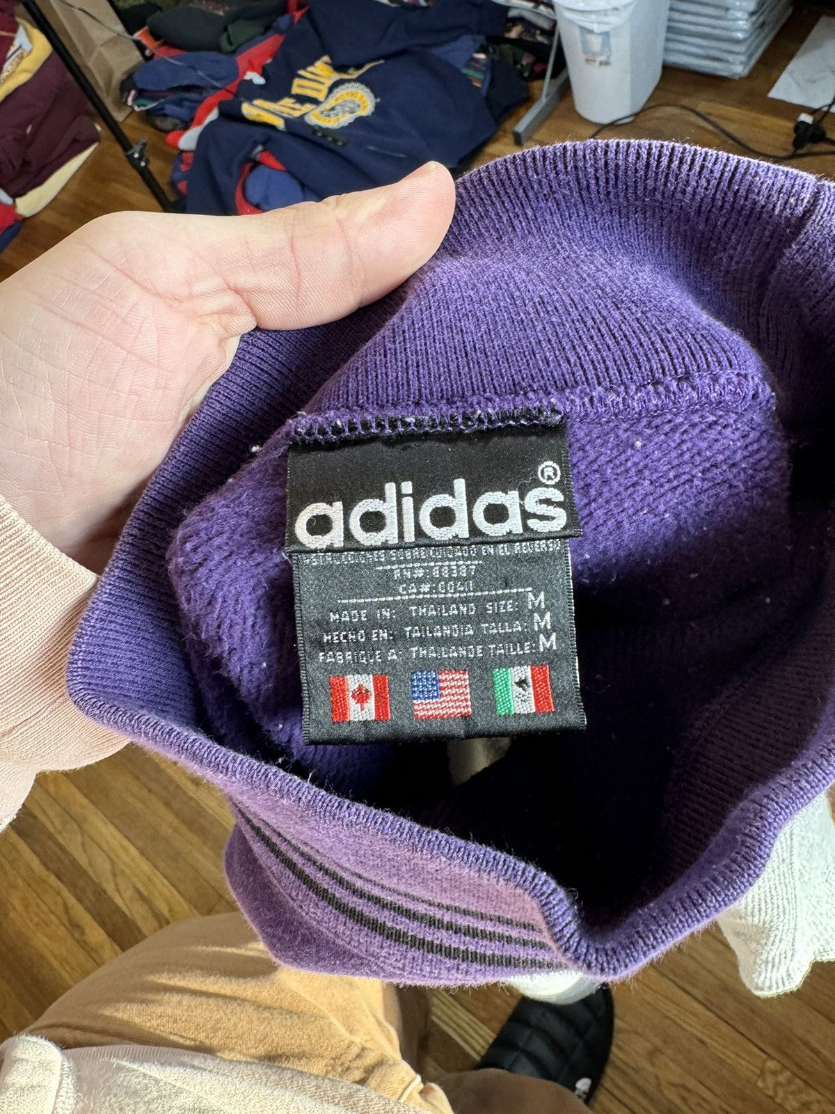 Adidas × Vintage Vintage Adidas Two Tone Sweatshirt Size US M / EU 48-50 / 2 - 8 Thumbnail