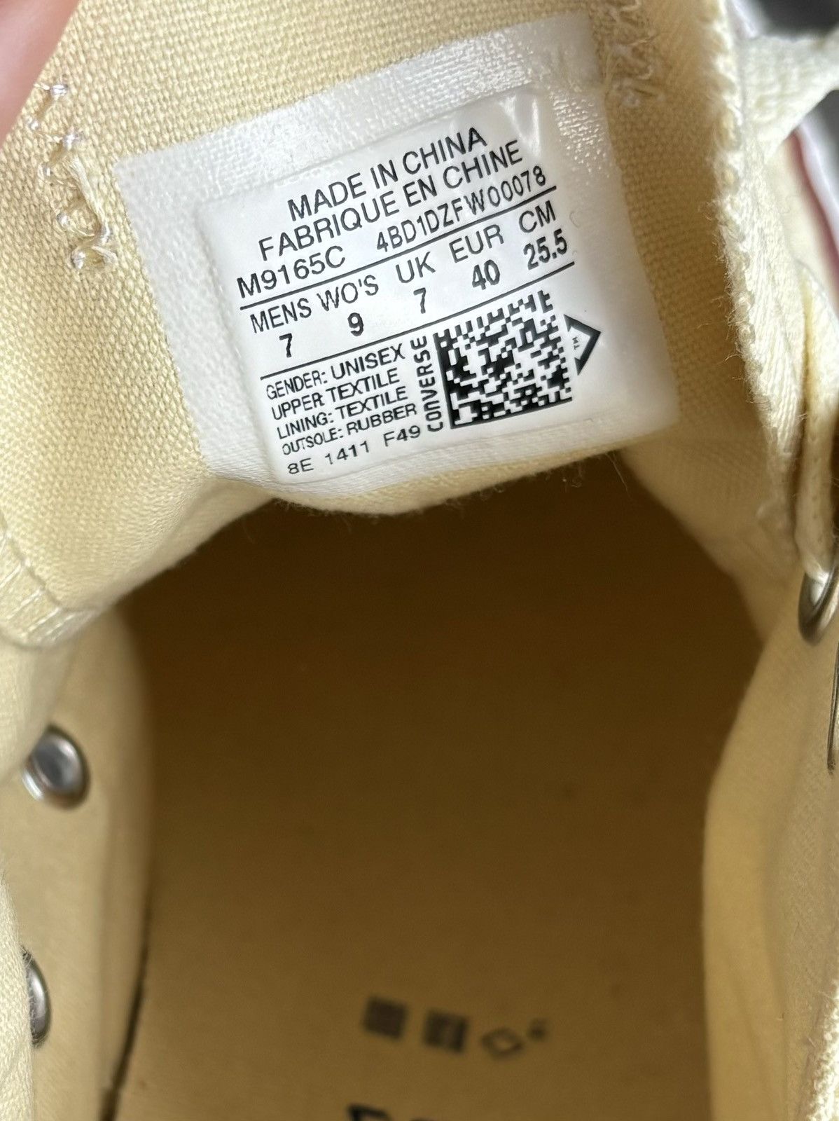 Converse Converse Chuck Taylor All Star Low Off White Canvas M9165C 7 Size US 7 / EU 40 - 8 Thumbnail