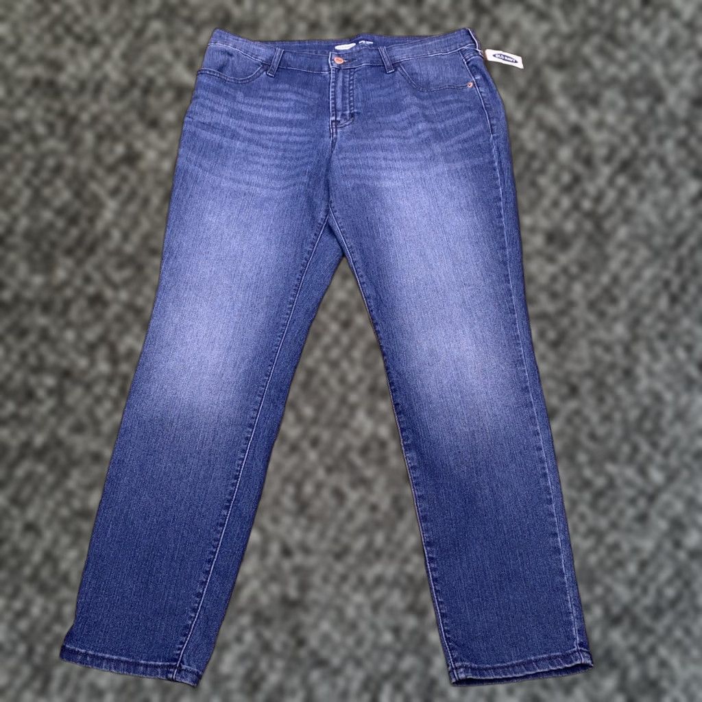 Old Navy Old Navy Jeans Skinny 12 Short Mid Rise Blue Denim 5-Pocket Stretch Regular Size 34" / US 12 / IT 48 - 1 Thumbnail