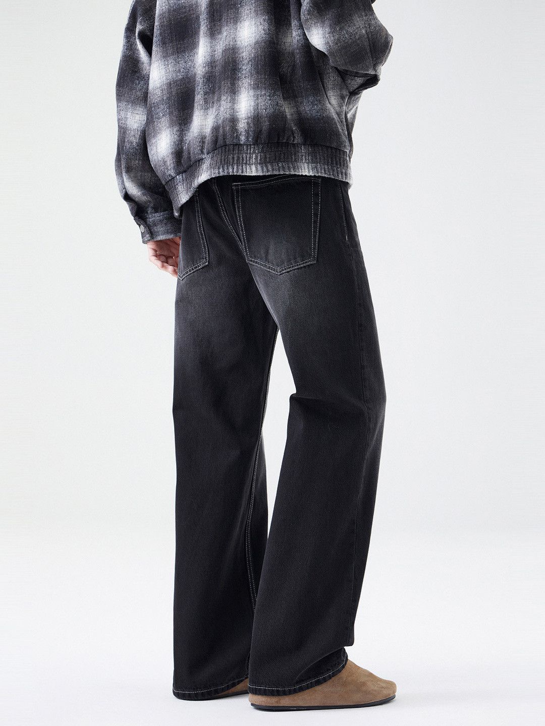 Japanese Brand American retro washed flared loose casual cleanfit jeans Size US 32 / EU 48 - 5 Thumbnail