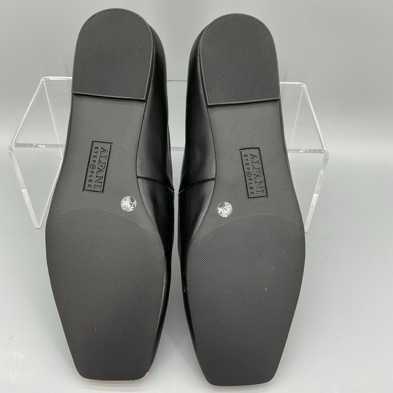 Alfani Alfani Women Metallic Neptoon Square Toe Flats Black Sz 7.5M Size US 7.5 / IT 37.5 - 8 Thumbnail