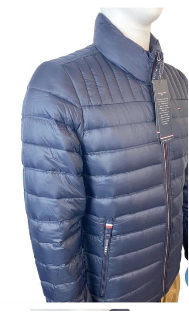 Tommy Hilfiger Tommy Hilfiger Puffer Jacket Blue Red Zip Snap Fleece Lined Size US S / EU 44-46 / 1 - 2 Thumbnail