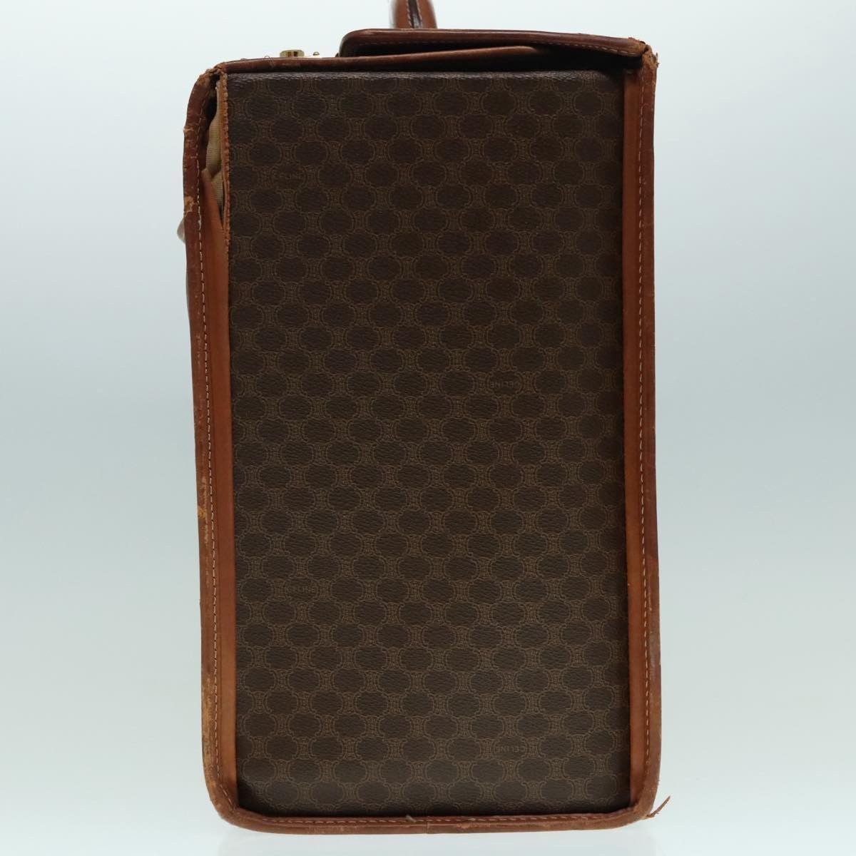 Celine CELINE Macadam Canvas Trunk Pvc Leather Gold Brown Size ONE SIZE - 5 Thumbnail