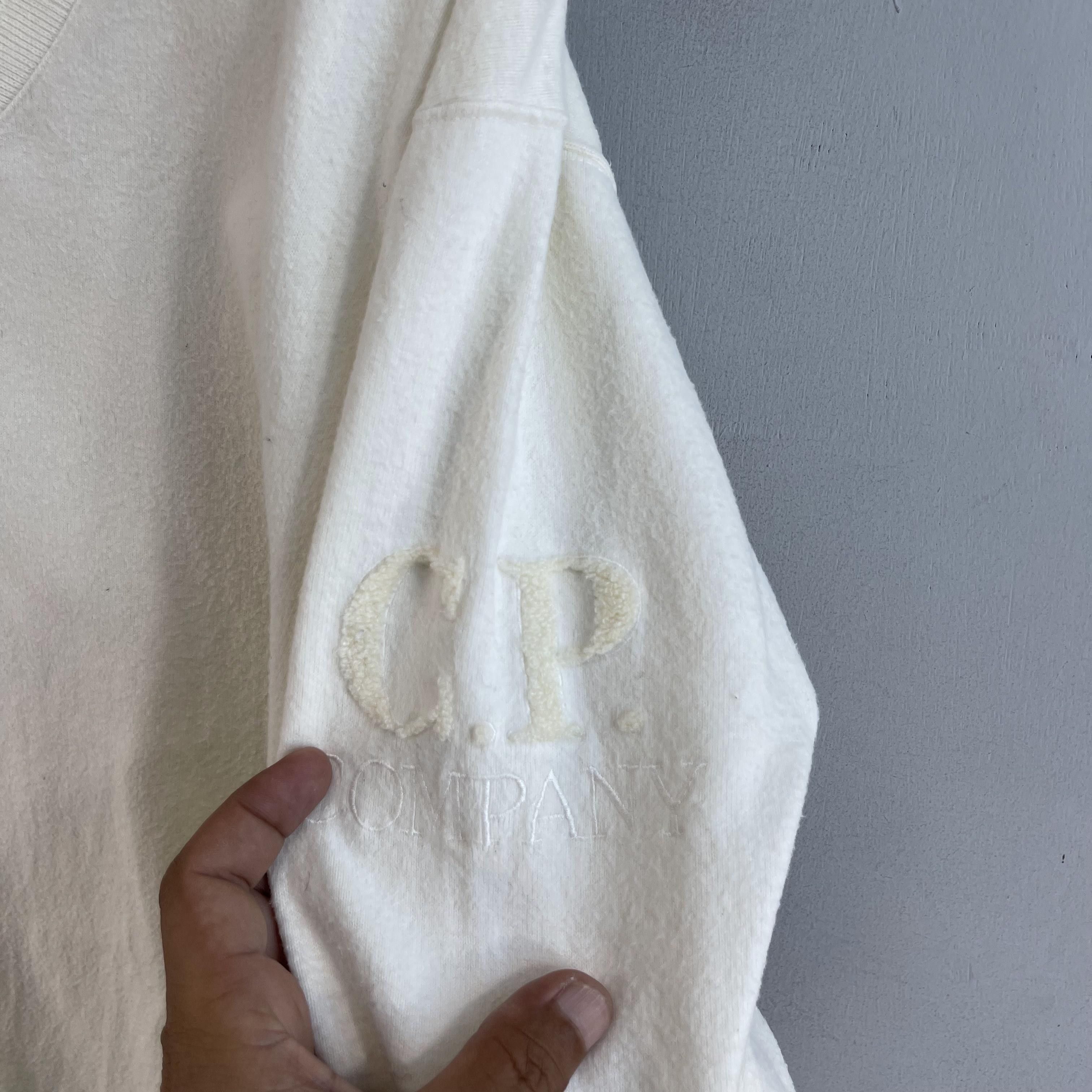 C.P. Company × Massimo Osti × Vintage Vintage 90s CP COMPANY Big Logo Vneck Sweater Size US M / EU 48-50 / 2 - 5 Thumbnail