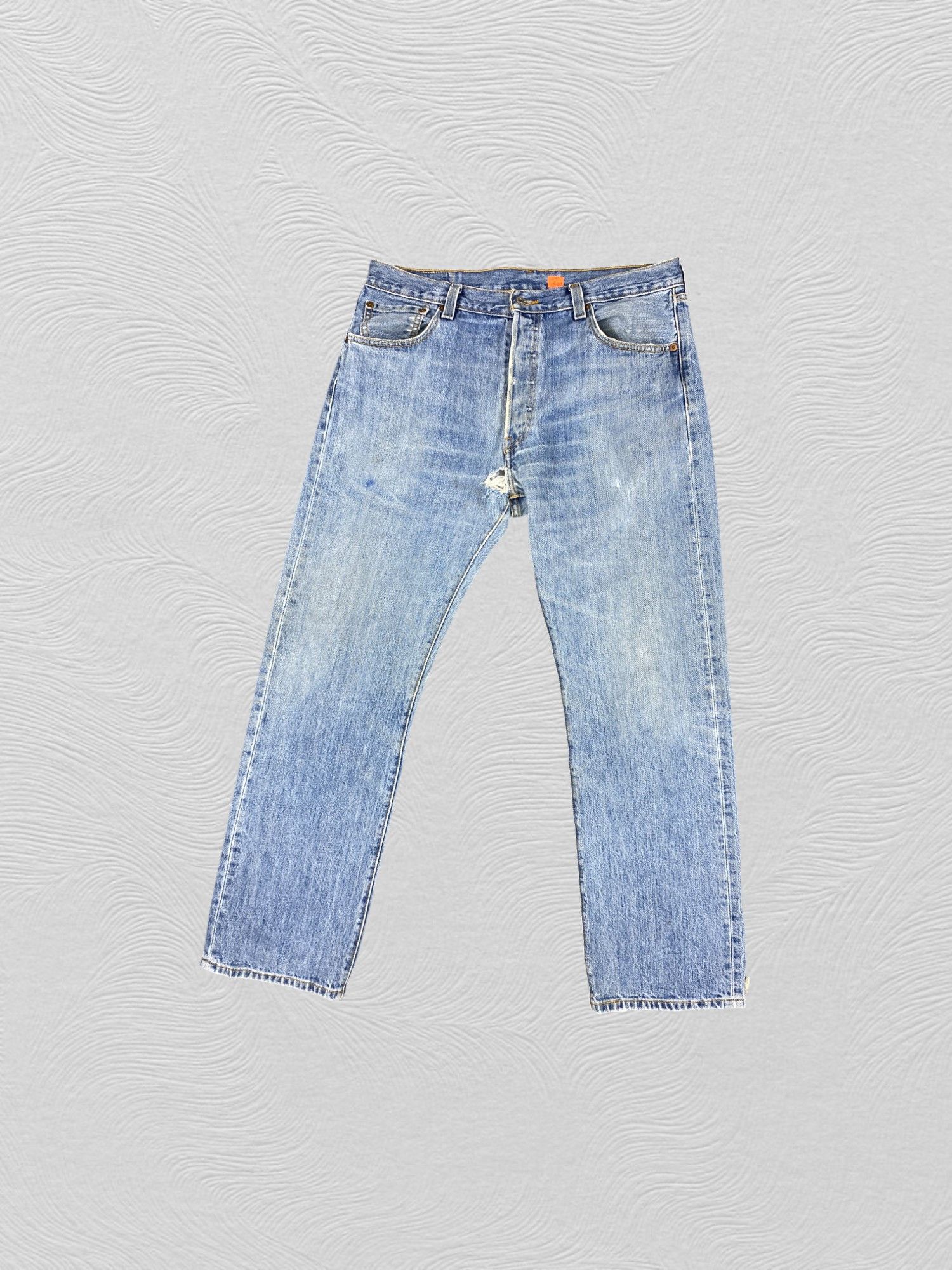Levi's Blue Vintage Levi's 501 Jeans 35x31.5 Denim -JN1629 Size US 35 - 1 Thumbnail