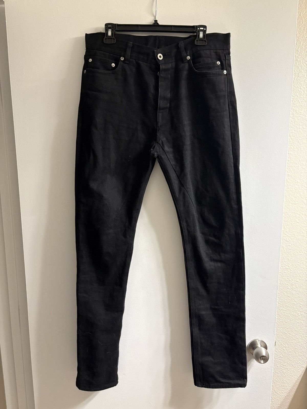 Rick Owens Drkshdw Black Japanese Selvedge Duke cut denim | Grailed