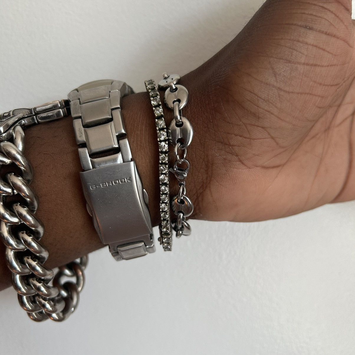 Vintage Y2K 2000s Gucci style link silver heavyweight bracelet Size ONE SIZE - 5 Thumbnail