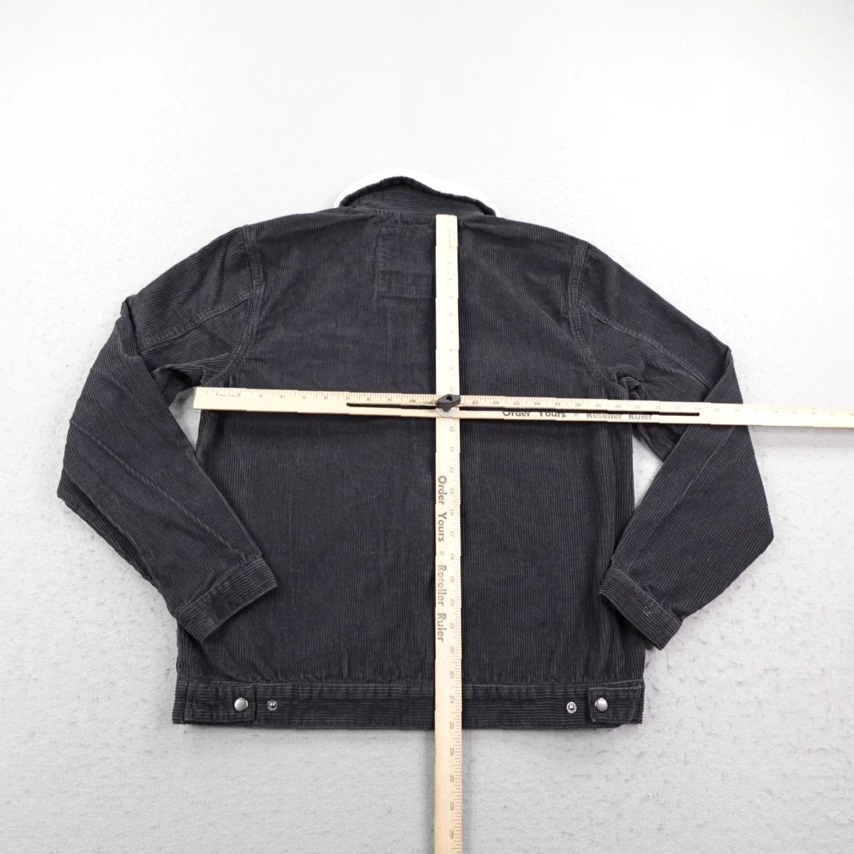 Volcom Volcom Jacket Men S Gray Corduroy Sherpa Collar Halecrest Bomber Coat Zip Up Size US S / EU 44-46 / 1 - 6 Thumbnail