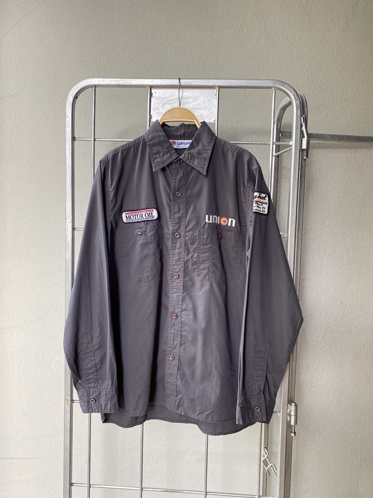Vintage 76 Lubricants Grey Long-Sleeve Shirt Size US M / EU 48-50 / 2 - 1 Thumbnail