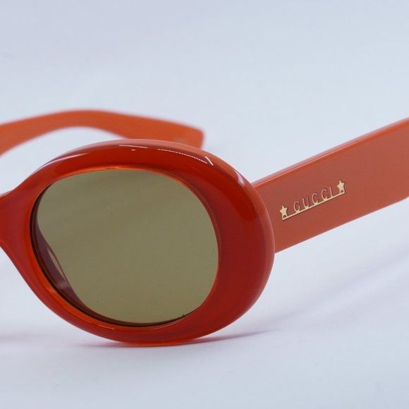 Gucci NEW GUCCI GG1587S 003 ORANGE BROWN SUNGLASSES Size ONE SIZE - 3 Thumbnail