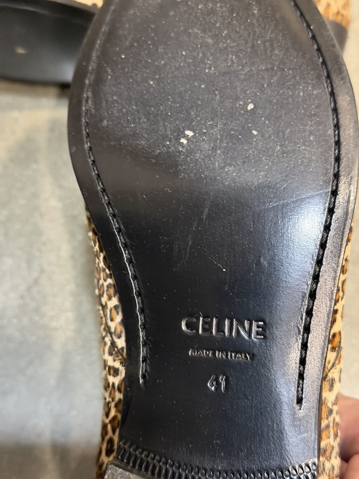 Celine Cheetah Ponyhair Jacno 30 Derby 41 Size US 8 / EU 41 - 7 Thumbnail