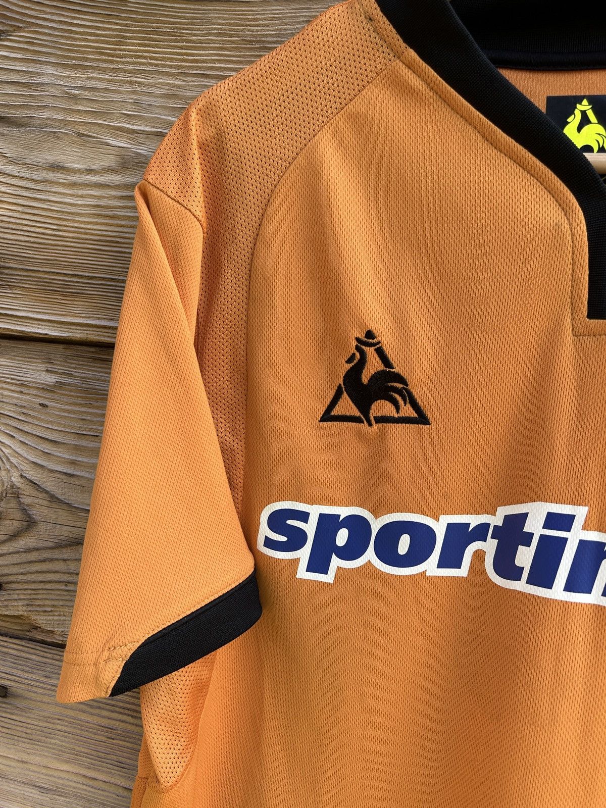 Le Coq Sportif 00s Vintage Wolverhampton Wanderers 2009/10 Home Kit Jersey Size US L / EU 52-54 / 3 - 3 Thumbnail