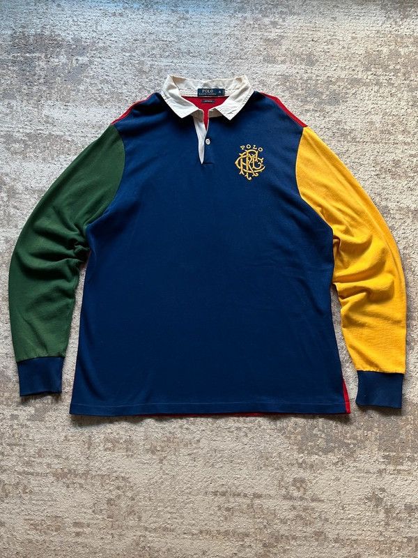 Polo Ralph Lauren Sz XL Scribble Rugby