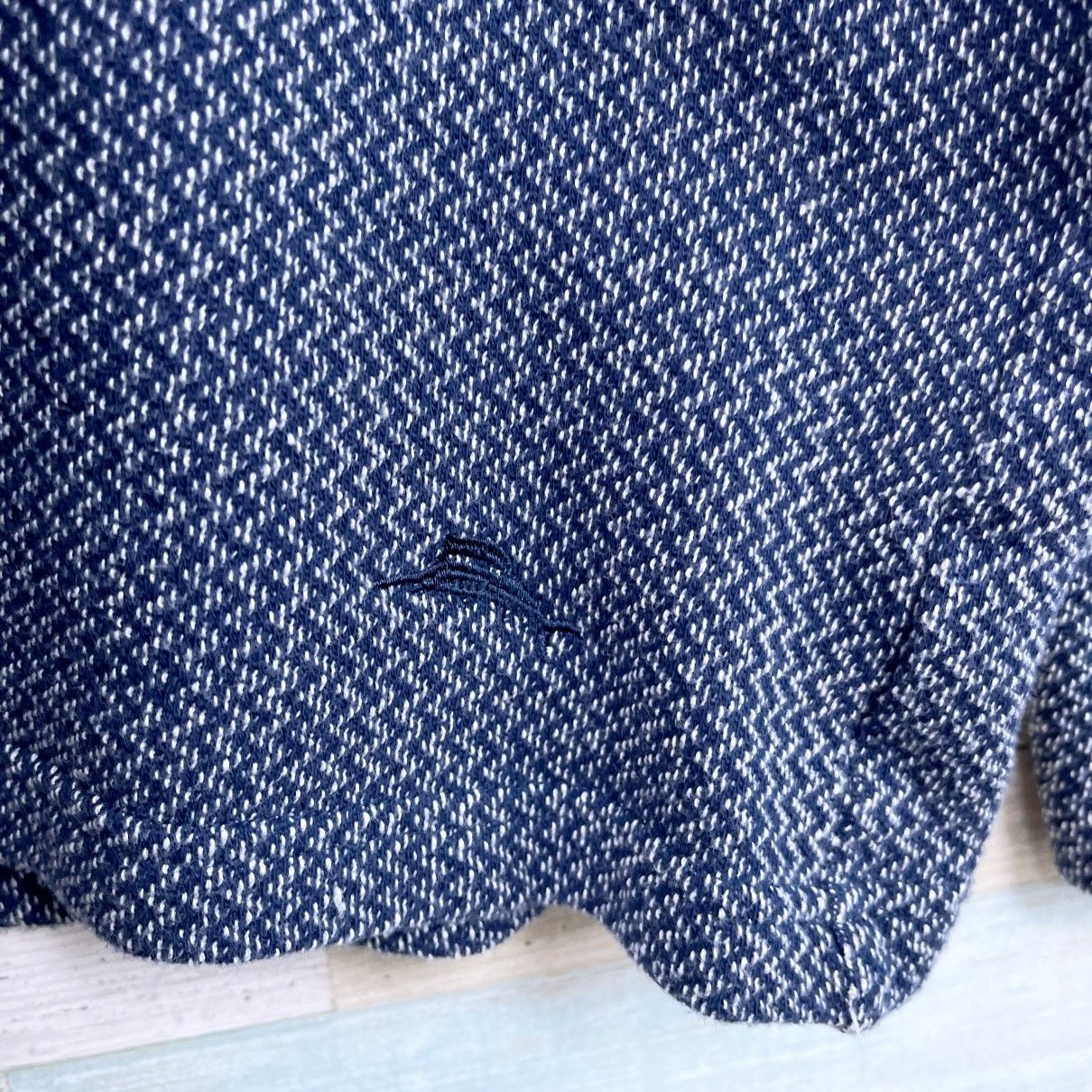 Tommy Bahama Tommy Bahama 1/4 Zip Mock Neck Terry Sweater Blue Mens M Size US M / EU 48-50 / 2 - 3 Thumbnail