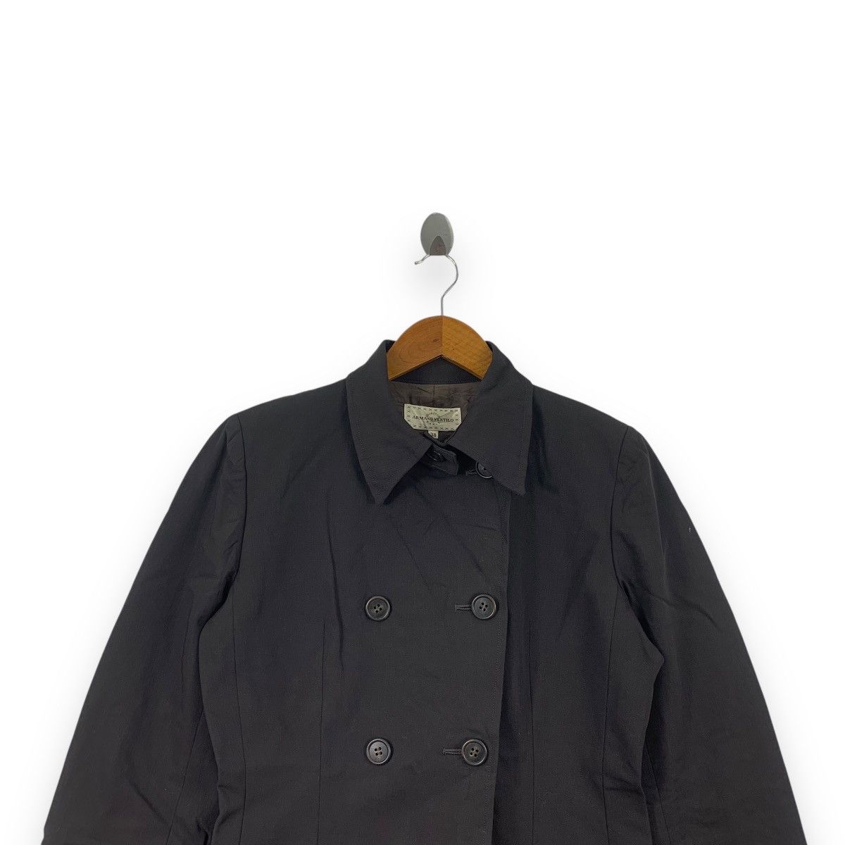 Vintage Vintage ARMAND VENTILO PARIS Double Breasted Peacoat Size S / US 4 / IT 40 - 2 Thumbnail