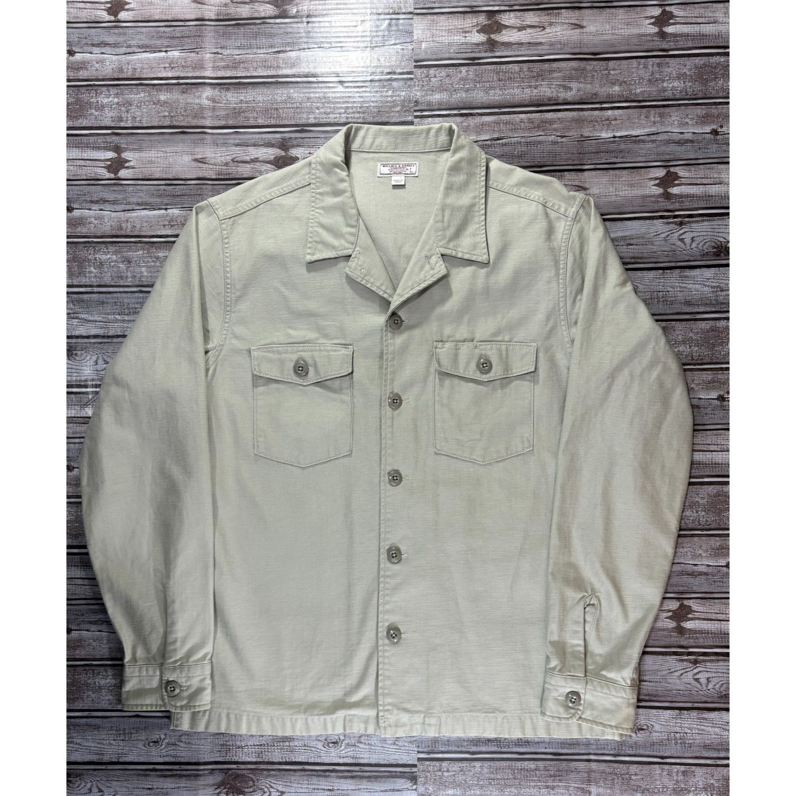 Wallace & Barnes Wallace & Barnes Military overShirt Jacket size large color Size US L / EU 52-54 / 3 - 1 Thumbnail