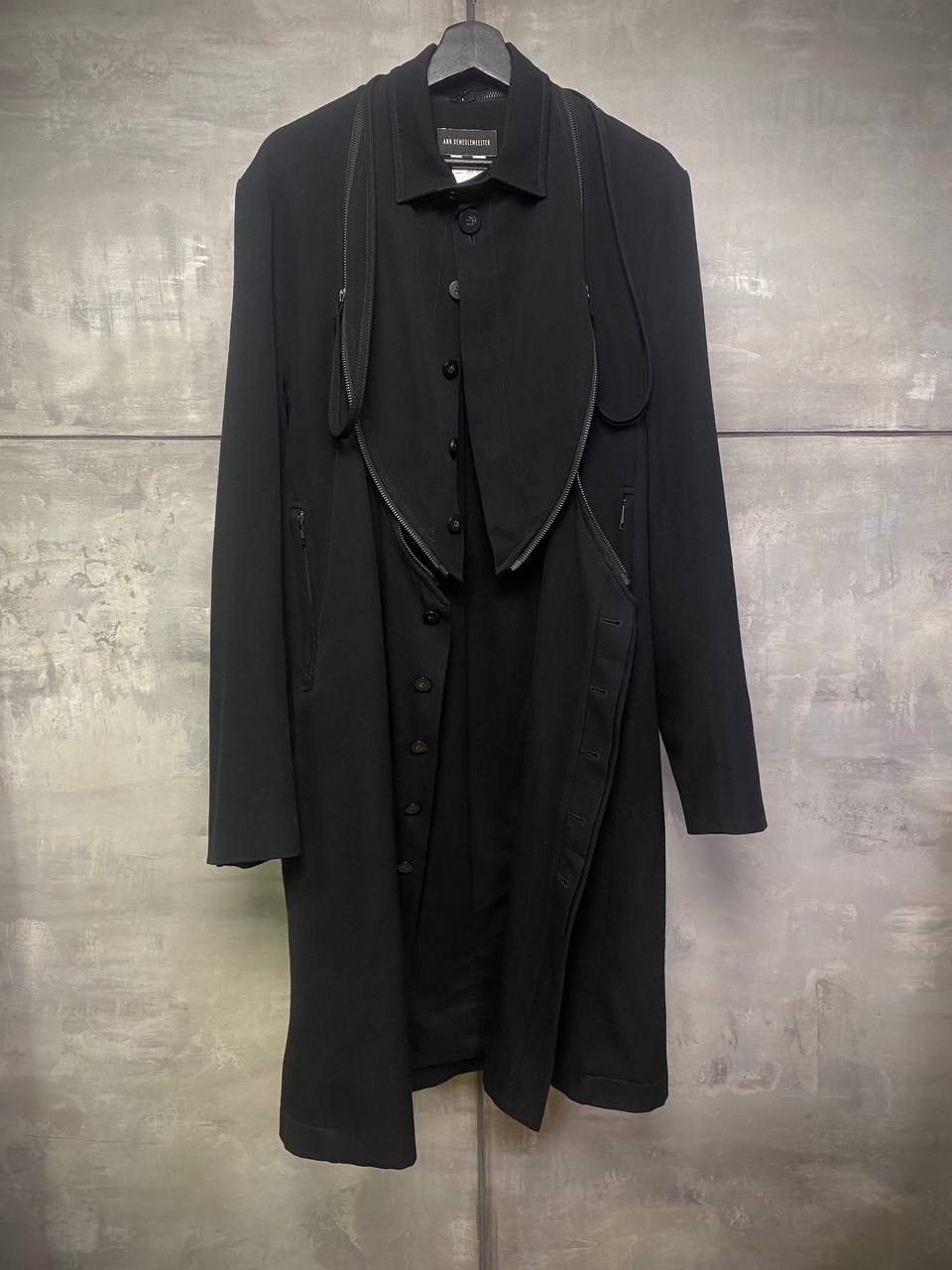 Ann Demeulemeester FW15 Wool Coat Zip Breast Sample Runway S-M Size US M / EU 48-50 / 2 - 3 Thumbnail