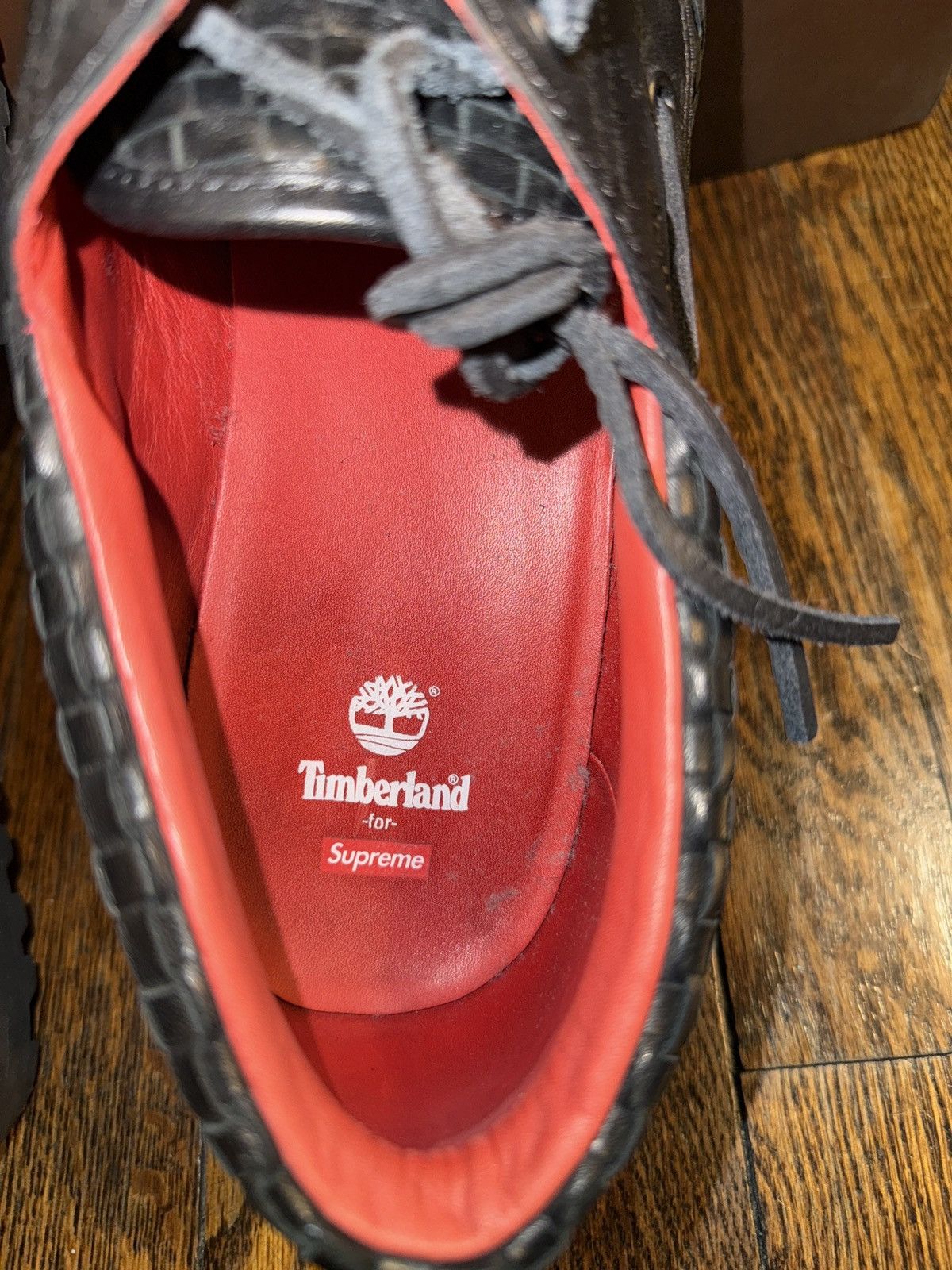 Supreme × Timberland Supreme x Timberland Woven Leather Boat Shoe Size US 10.5 / EU 43-44 - 8 Thumbnail
