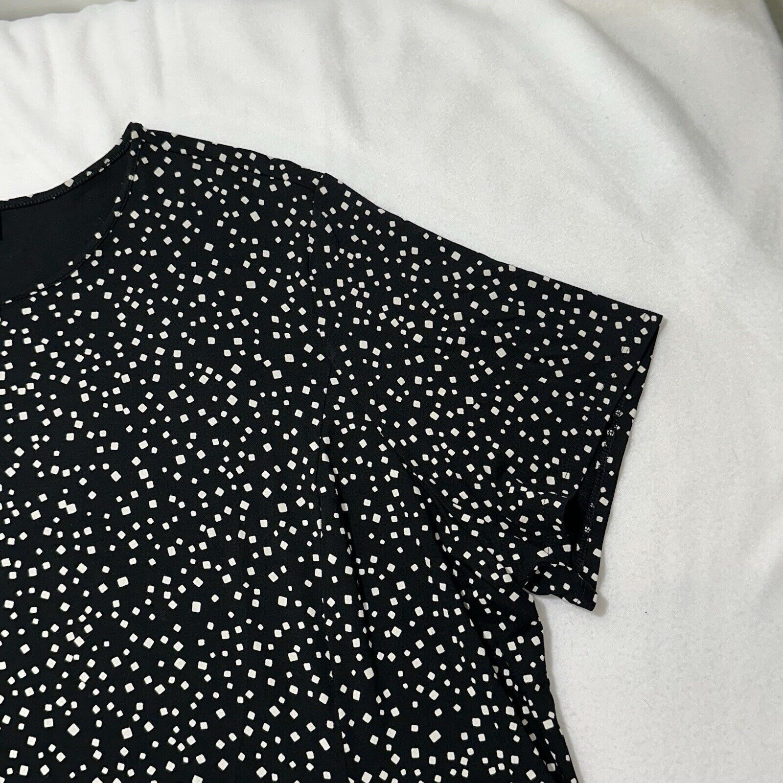 J. Jill J. Jill 3XL Wearever Collection Black White Polka Dot Blouse Size 3XL / US 20-22 - 5 Thumbnail