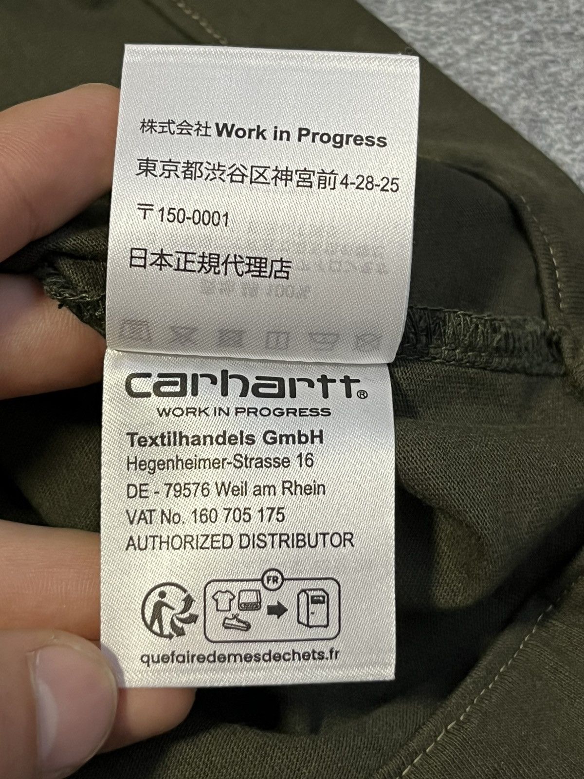 Carhartt Carhartt Khaki Big Checkered Logo T-Shirt Size US XL / EU 56 / 4 - 6 Thumbnail