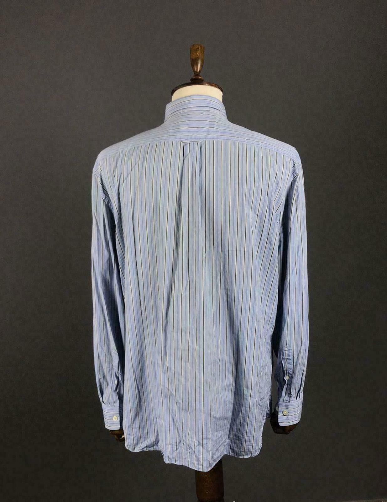 Gant Men Gant Mercer Poplin Blue Striped Oxford Shirt Size XL Size US XL / EU 56 / 4 - 6 Thumbnail