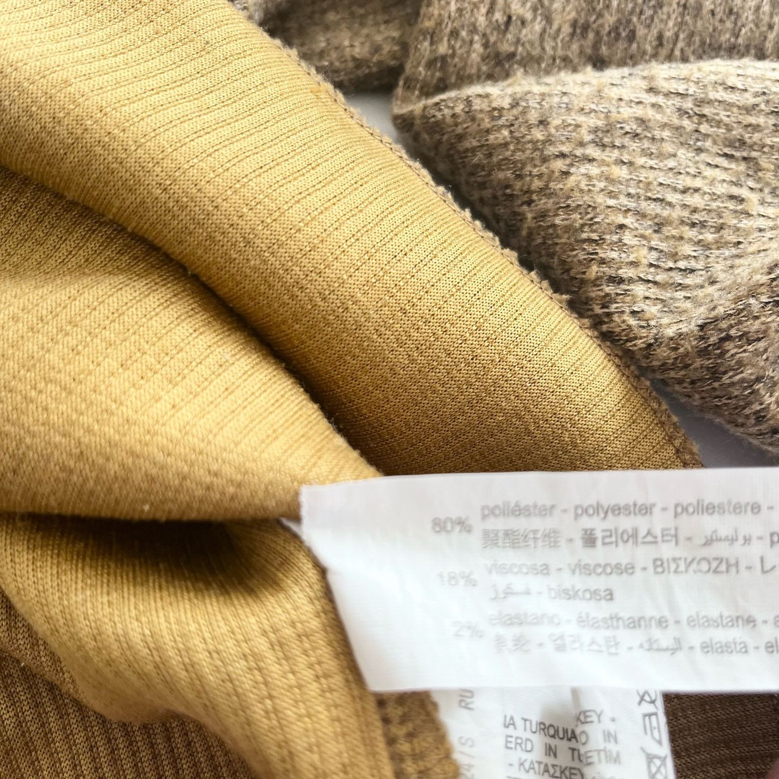 Zara Zara mustard yellow mock neck shoulder padded sweater size S Size S / US 4 / IT 40 - 9 Thumbnail