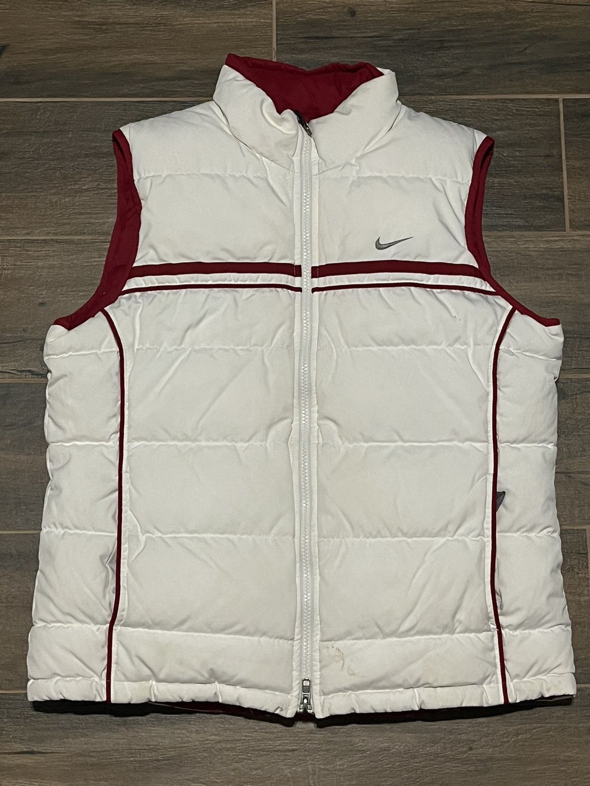 Nike × Vintage 90’s Nike puffer reversible vest goose down Size US L / EU 52-54 / 3 - 1 Thumbnail