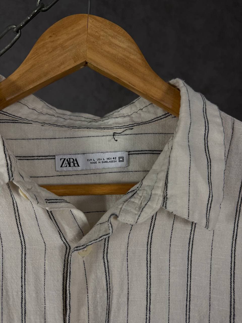 Zara Zara Man designer linen shirt Size US L / EU 52-54 / 3 - 3 Thumbnail