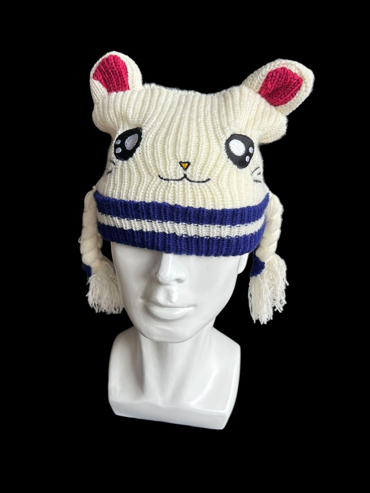 Japanese Brand × Kapital × Vintage Vintage Japanese Anime Hamtaro Beanie Hats🎌 Size ONE SIZE - 3 Thumbnail