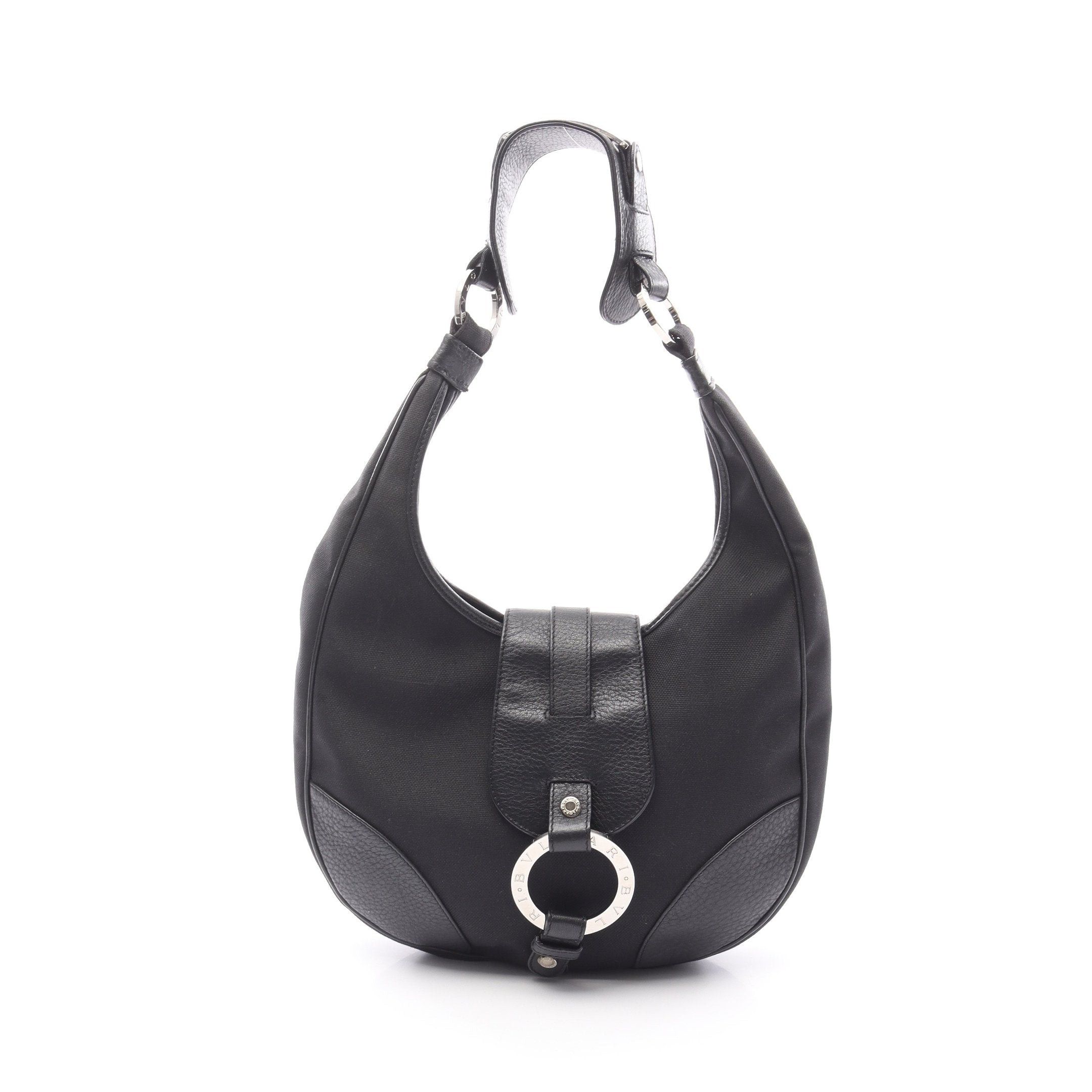 Bvlgari Bvlgari One Shoulder Bag Canvas Leather Black Size ONE SIZE - 1 Thumbnail