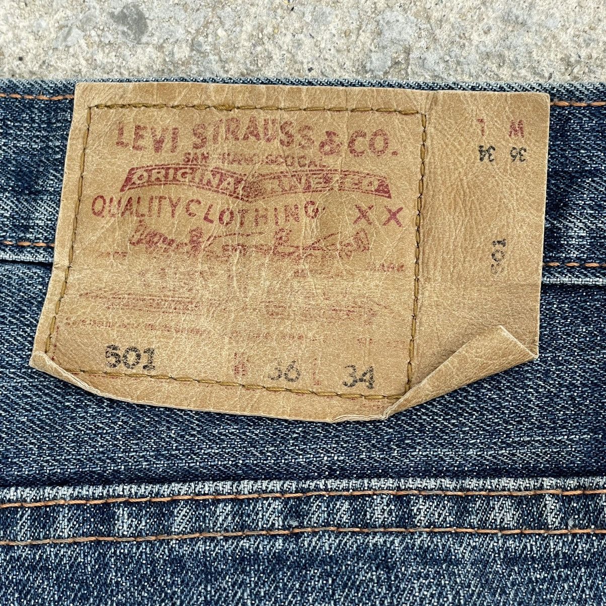 Levi's × Levi's Made & Crafted × Levi's Vintage Clothing “PECULIAR 80s SELVEDGED 501 LEVIS” VINTAGE WEIRD LEVIS DENIM Size US 36 / EU 52 - 8 Thumbnail