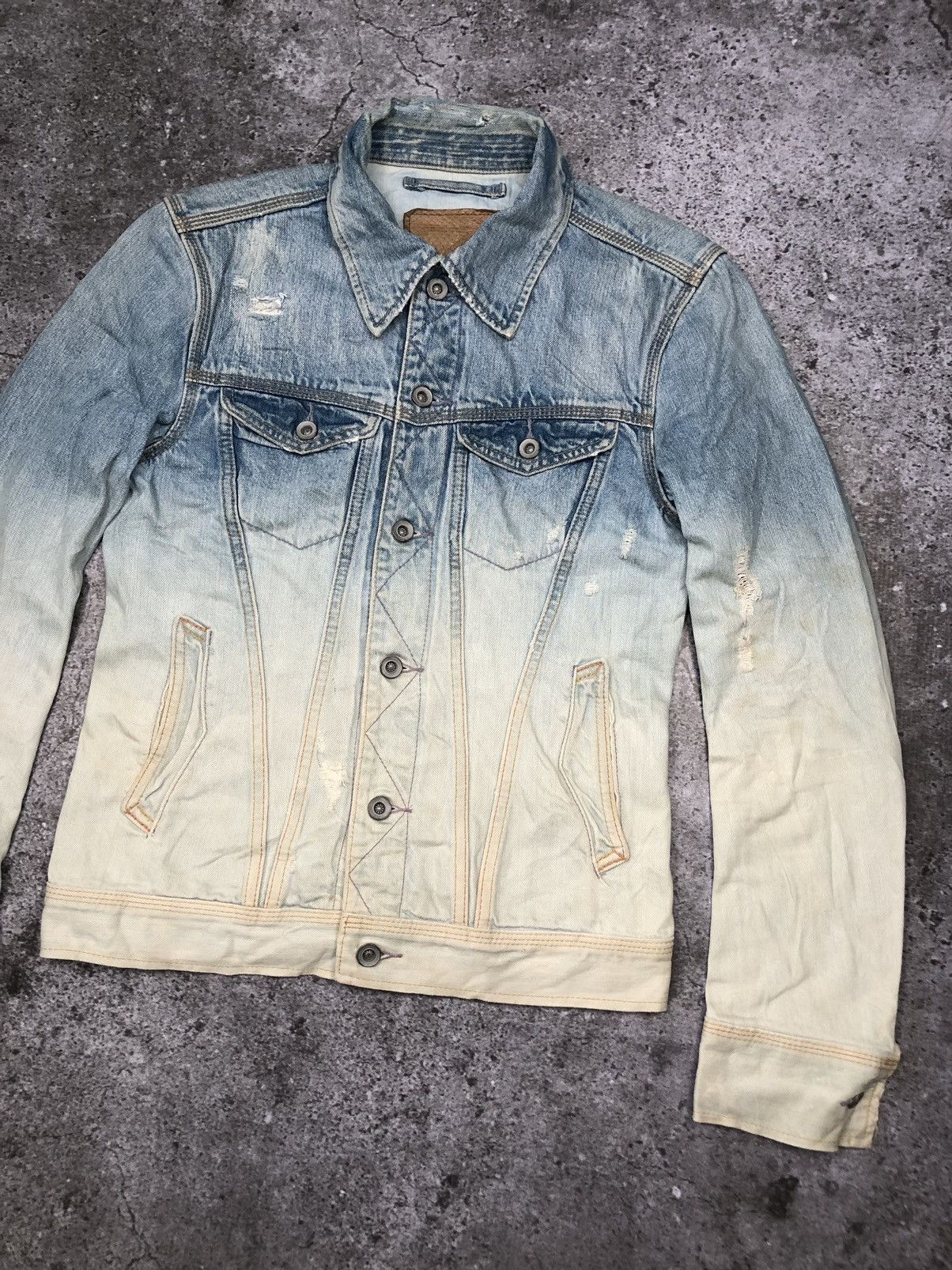 GOA G.O.A Selvedge Ripped Denim Jacket Size US M / EU 48-50 / 2 - 2 Thumbnail