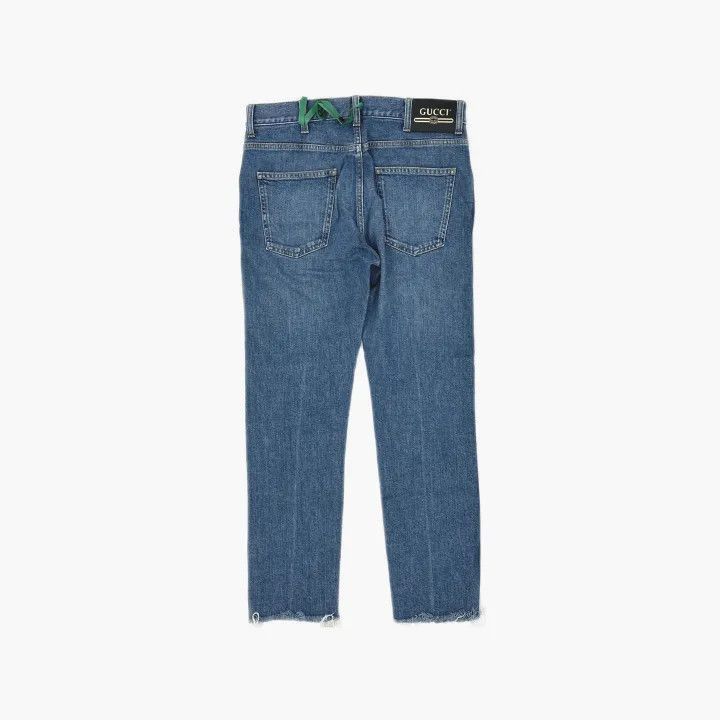 Gucci Gucci Gucci Blue Straight Leg Denim Pants for Men -2506 Size US 31 - 1 Thumbnail