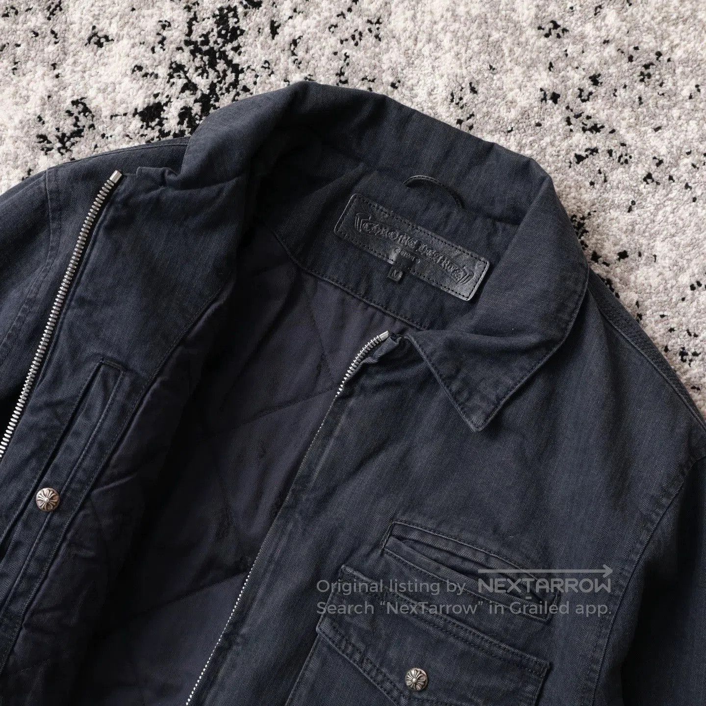 Chrome Hearts chrome hearts black herringbone jacket. Size US M / EU 48-50 / 2 - 3 Thumbnail