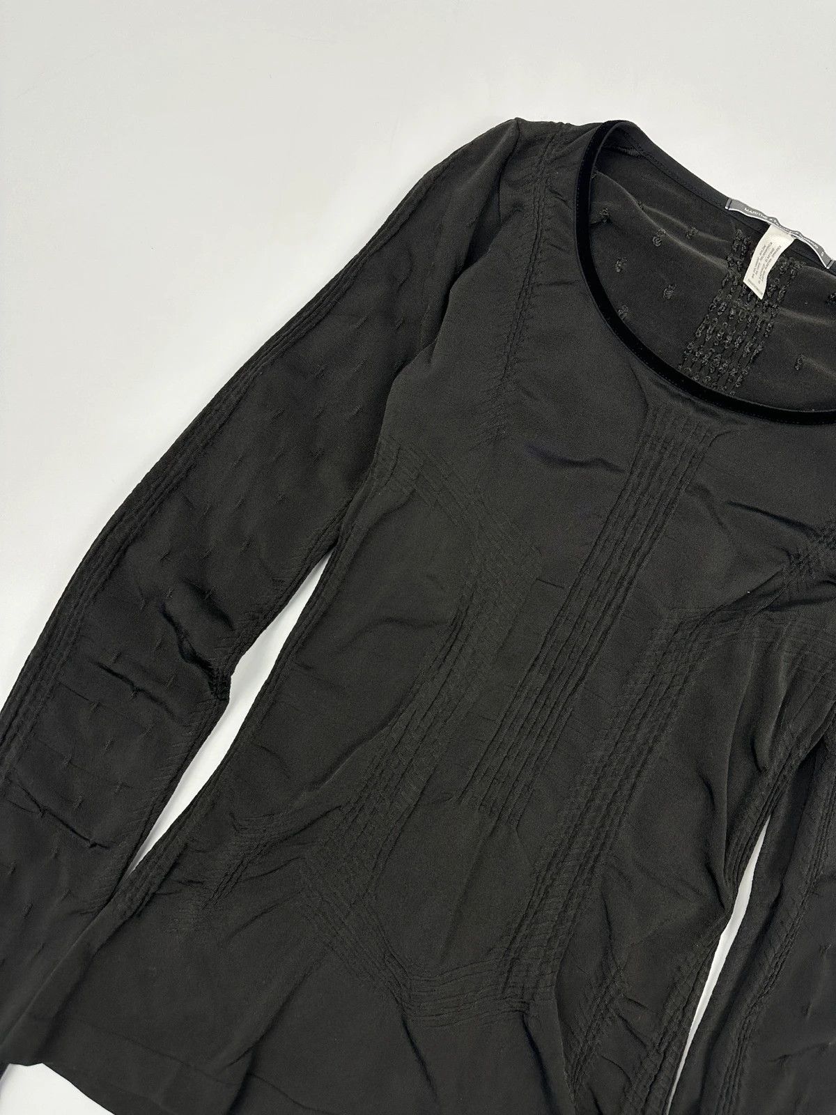 Marithe + Francois Girbaud Marithé + François Girbaud Stretch Fitted Black Longsleeves Size S / US 4 / IT 40 - 7 Thumbnail