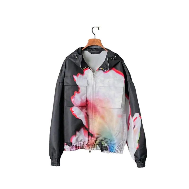 Alexander McQueen Black Floral Print Jacket 0089