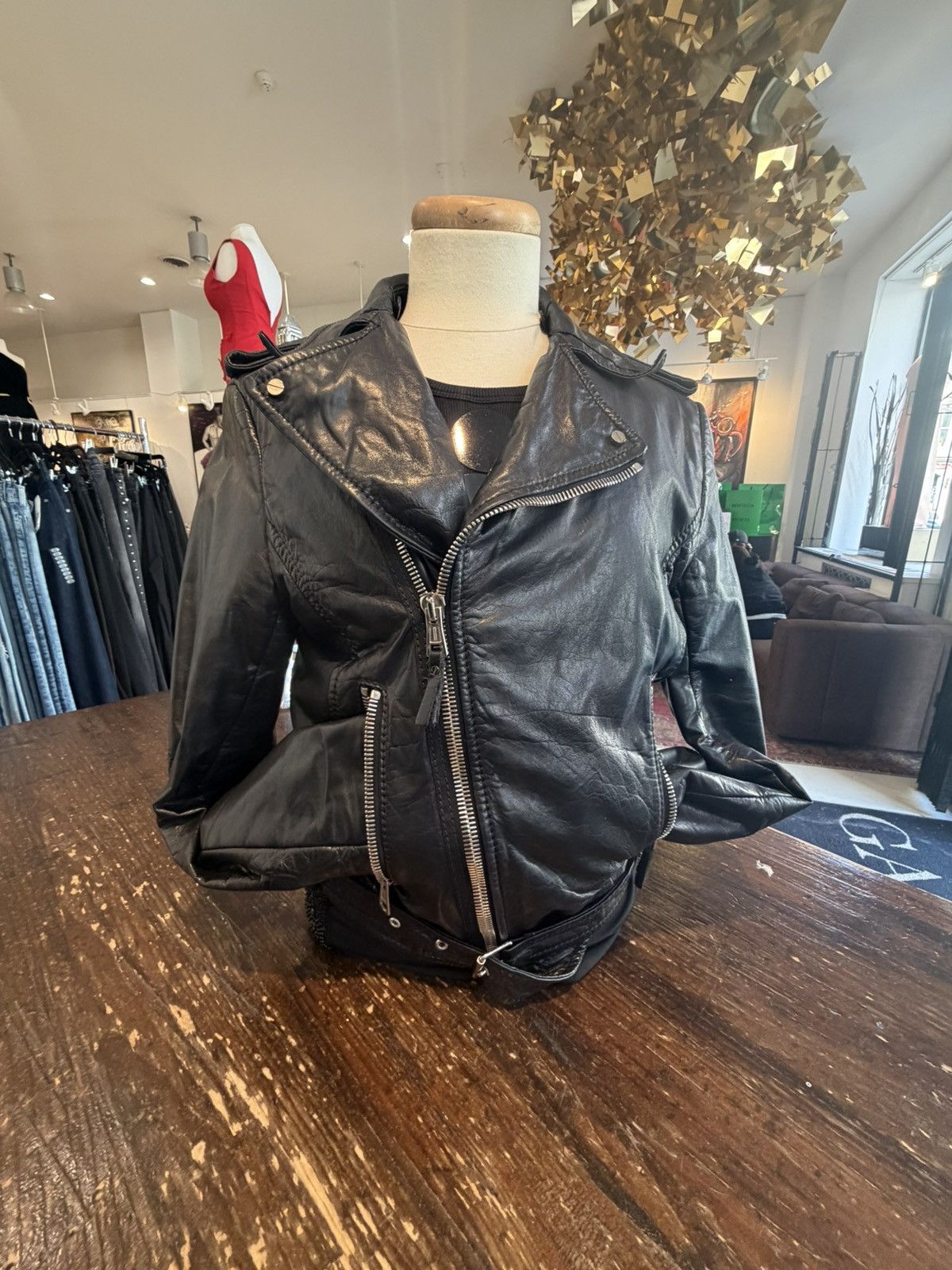 Balenciaga Balenciaga Paris Leather Moto Jacket –🖤🏍️ Size L / US 10 / IT 46 - 1 Thumbnail
