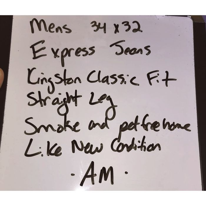 Express Mens 34x32 EXPRESS Straight Leg Denim Jeans SfPf Home•AMJean