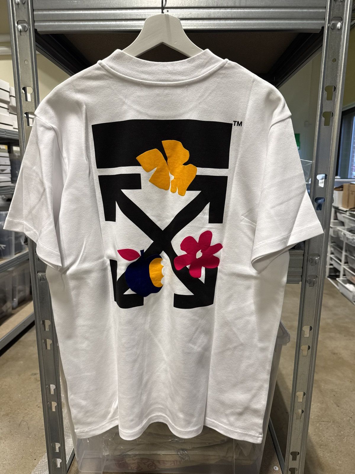 Off-White Off-White Arrow T-Shirt NEW 500$ Size US M / EU 48-50 / 2 - 1 Thumbnail