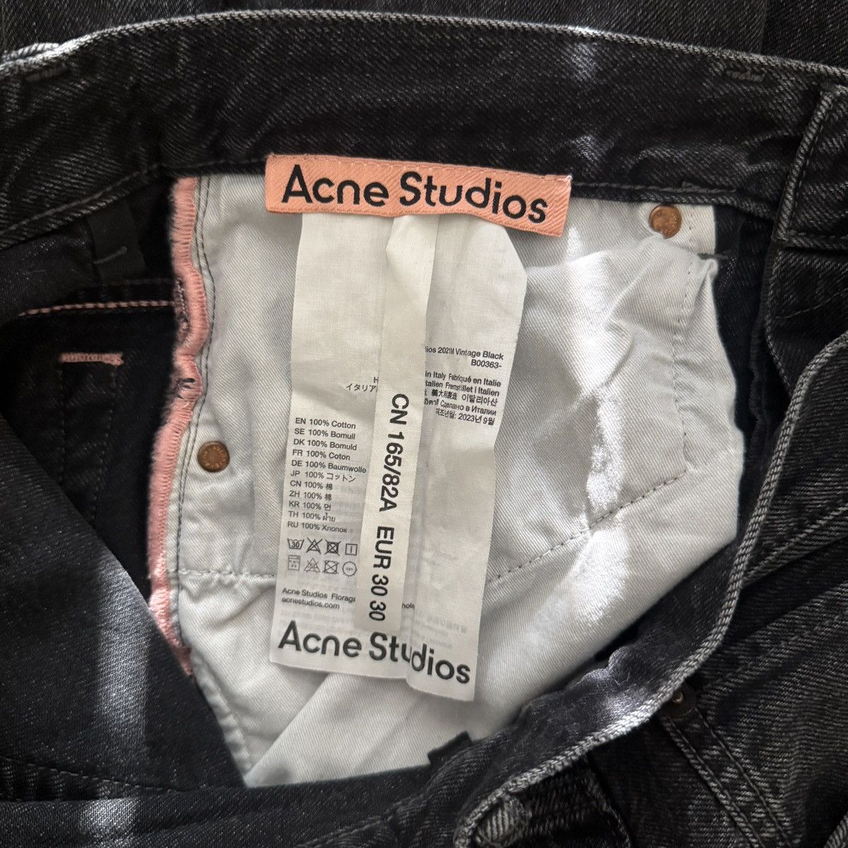 Acne Studios 2021M Vintage Black Size US 30 / EU 46 - 3 Thumbnail