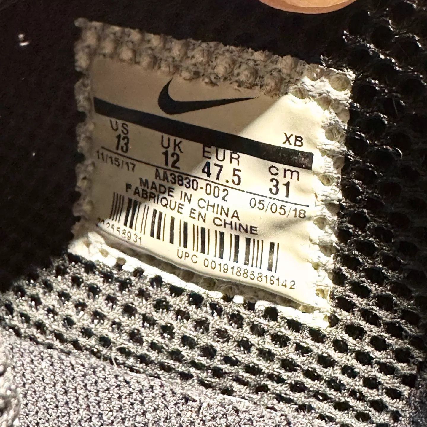 Nike ow x presto black 47.5 worn once mint Size US 14 / EU 47 - 6 Thumbnail
