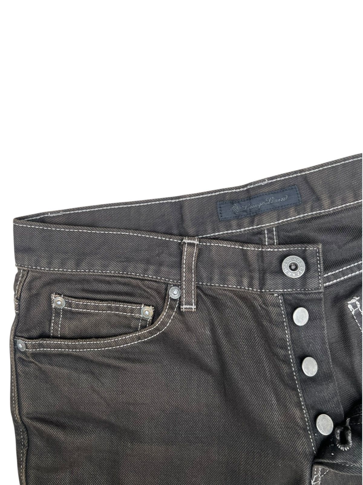 Lounge Lizard Lounge Lizard Waxed Denim Jeans Size US 30 / EU 46 - 5 Thumbnail